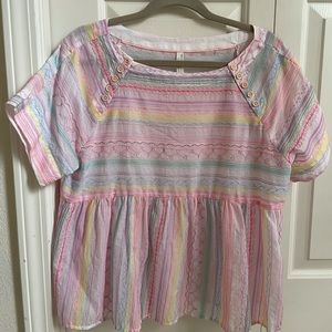 Anthropologie Embroidered Blouse